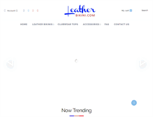 Tablet Screenshot of leatherbikini.com